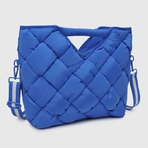 Sol and Selene Woven Nylon crossbody tote